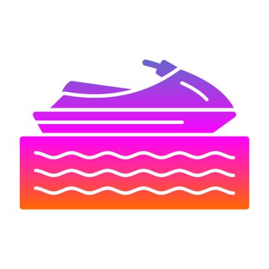 Su dalgası ikonu. Web için su vektörü simgelerinin özet çizimi