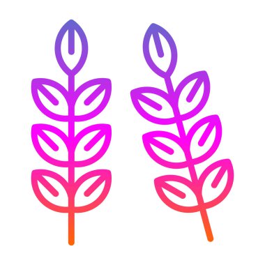 Buğday simgesi, vektör illüstrasyonu basit tasarım