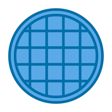 waffle düz vektör simgesi 