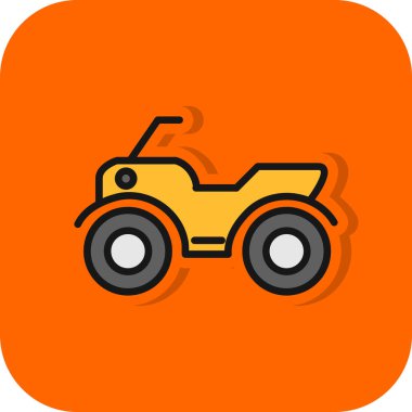 ATV araba simgesi vektör illüstrasyonu 