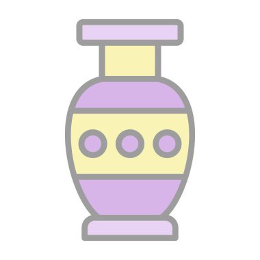 Güzel vazo simgesinin vektör illüstrasyonu             