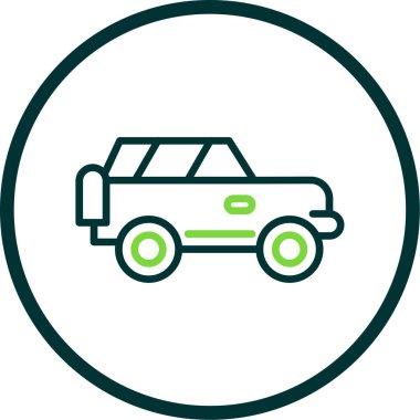 Offroad Web simgesi basit illüstrasyon 