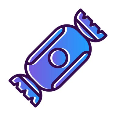 Şeker simgesinin vektör illüstrasyonu 