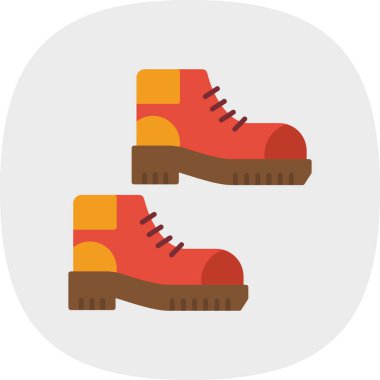 yürüyüş botları simgesi, vektör illüstrasyon tasarımı