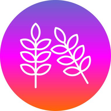 Buğday simgesi, vektör illüstrasyonu basit tasarım