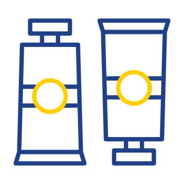 Boya kutusu simgesi. Web için boya kutusu simgelerinin özet çizimi