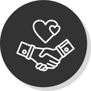 İş ve finans simgesinin vektör illüstrasyonu