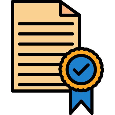 Sertifika diploması simgesi