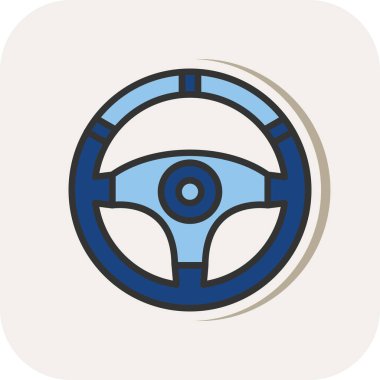 Direksiyonun düz simgesi. vektör illüstrasyonu