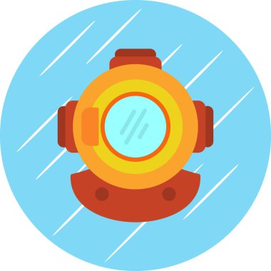 diving helmet icon vector illustration