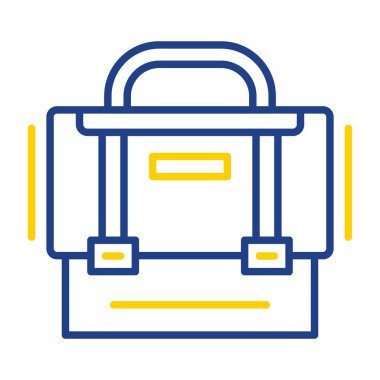 evrak çantası simgesi, vektör illüstrasyonu basit tasarım