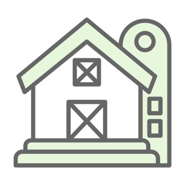 Eski Ahır vektör çizimi basit tasarım