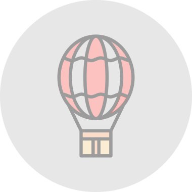 sıcak hava balonu. vektör çizim