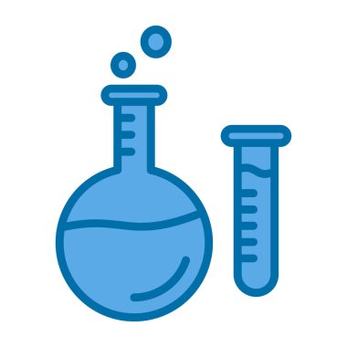 Vektör laboratuvar ikonu, vektör illüstrasyonu. Kimya konsepti                  