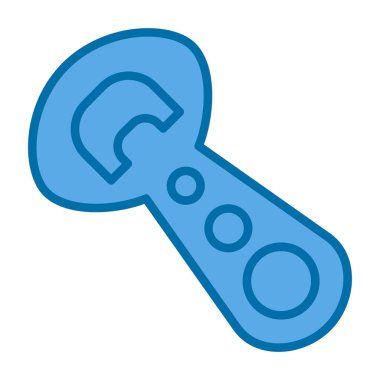 Şişe açıcı simgesinin vektör illüstrasyonu