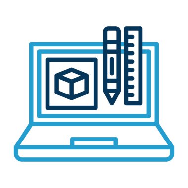 Kitapları, kitabı ve kalemi olan bilgisayar.