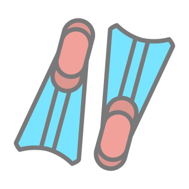 İki palet simgesi, vektör illüstrasyonu