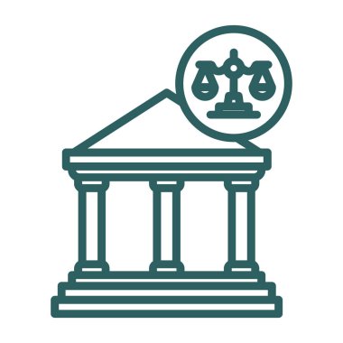 Banka simgesi, ince çizgi biçimi