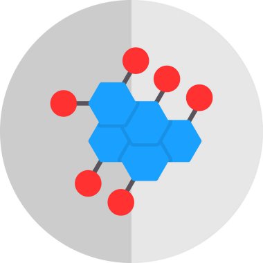 Molekül simgesi vektör illüstrasyonu