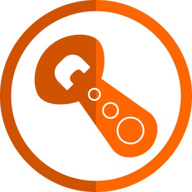 Şişe açıcı simgesinin vektör illüstrasyonu