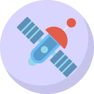 uydu simgesi, vektör illüstrasyonu basit tasarım