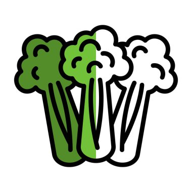 Kereviz simgesi, basit vektör çizimi. Sağlıklı yemek.