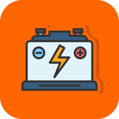 Pil. Web simgesi basit tasarım                       