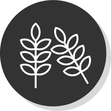 Buğday simgesi, vektör illüstrasyonu basit tasarım