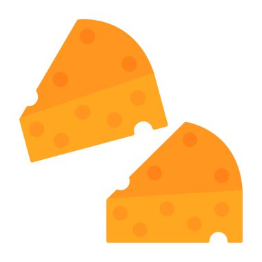 Peynir simgesi, vektör illüstrasyonu basit tasarım