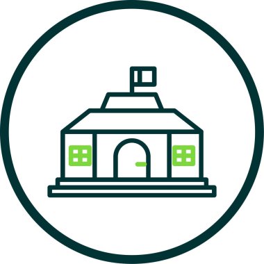 Eşsiz Ev Vektör Satırı Simgesi