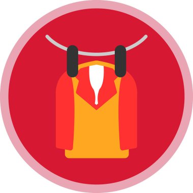 Lekesiz çamaşır ve giysi tasviri için taze ve temiz giysi simgesi