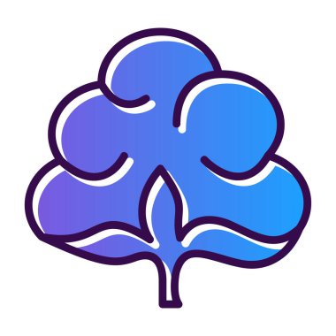 Yaprak. Web simgesi basit illüstrasyon