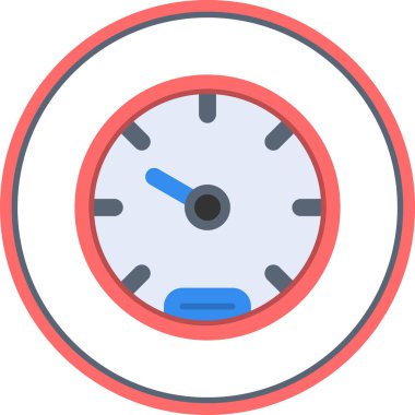 basit hız göstergesi simgesi, vektör çizim