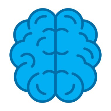 Beyin simgesi, vektör illüstrasyonu 