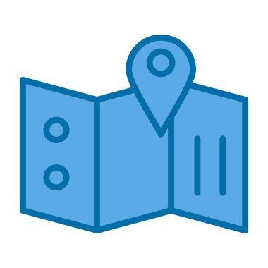 harita pin konumu simgesi düz biçimli