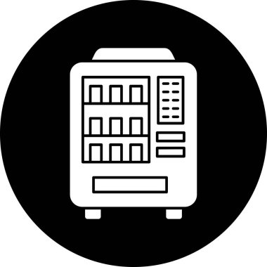 Otomat düz ikon vektör illüstrasyonu basit tasarım