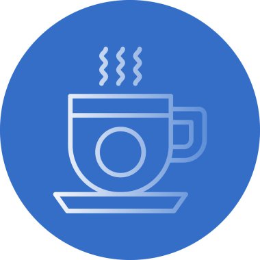 kahve fincanı ikonu vektör illüstrasyonu 