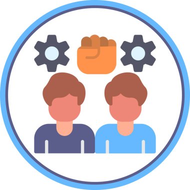 iş takım çalışması simgesi vektörü