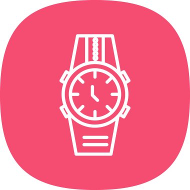 Kol saati web simgesi basit illüstrasyon 