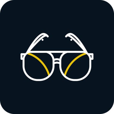 Güneş gözlüklerinin vektör illüstrasyonu modern grafik simgesi                       