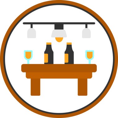 Bardaklı şarap şişeleri.