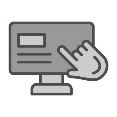 çevrimiçi alışveriş simgesi vektör illüstrasyonu