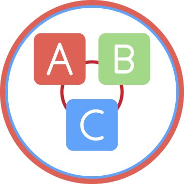 Tüp düz simgesi, vektör, illüstrasyon