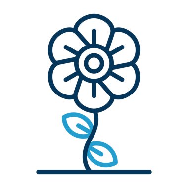 Bahçe çizgisi biçiminde güzel bir çiçek