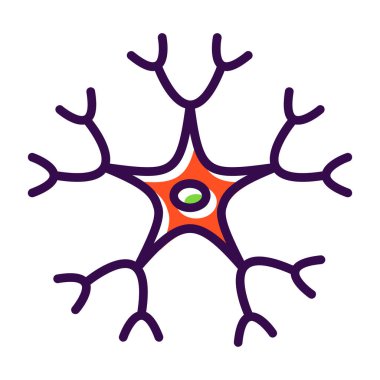 Simge içinde devresi olan beyin, vektör illüstrasyon tasarımı