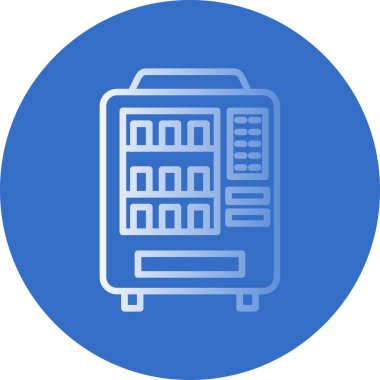 Otomat düz ikon vektör illüstrasyonu basit tasarım