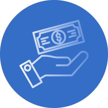 Ödeme web simgesi, vektör illüstrasyonu