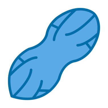 Peanut web simgesi, vektör illüstrasyonu