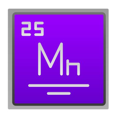 Kimyasal element simgesi. Vektör çizimi. beyaz arkaplan.