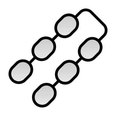 Zincir simgesi, vektör illüstrasyonu